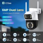 TechEase 6MP Dual Lens UHD CCTV Camera