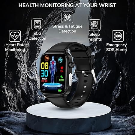 The Ultimate Smartwatch with ECG and Heart Rate Monitoring: A Comprehensive Guide to Cutting-Edge Health and Technology 14 RAKSHAK Smart Watch E3